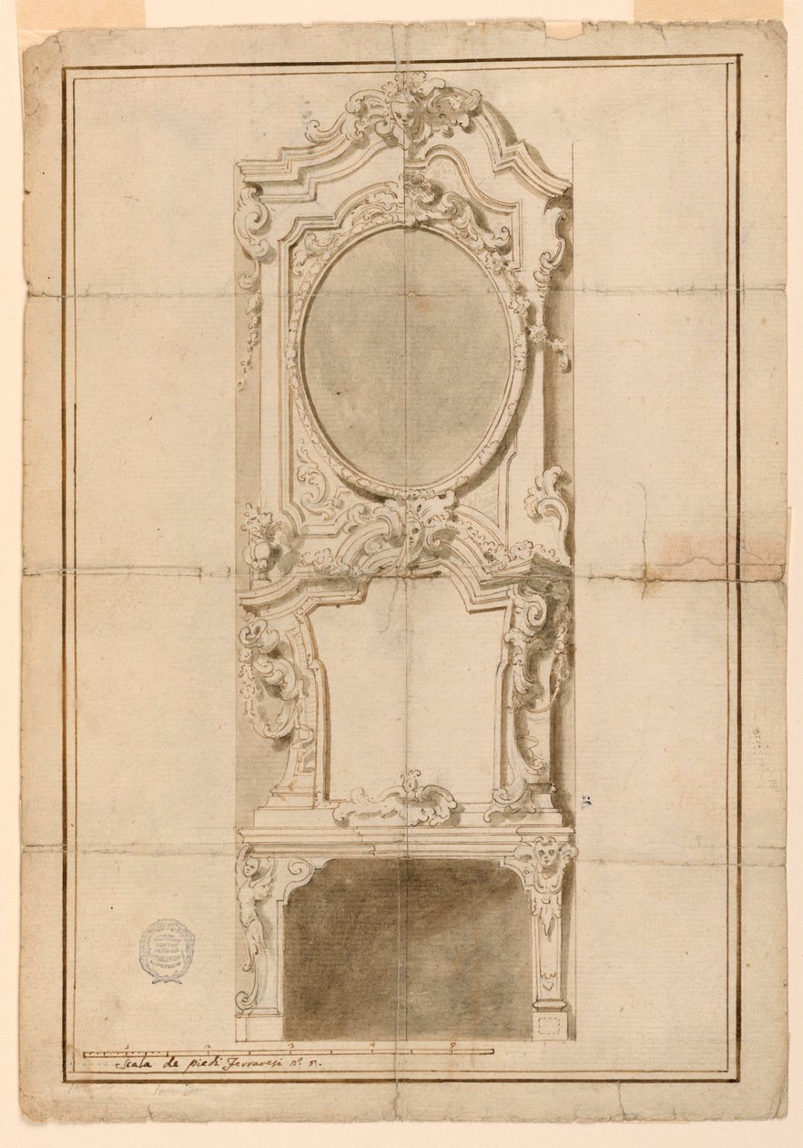Project for a Chimneypiece with Alternative Suggestions by Unknown artist