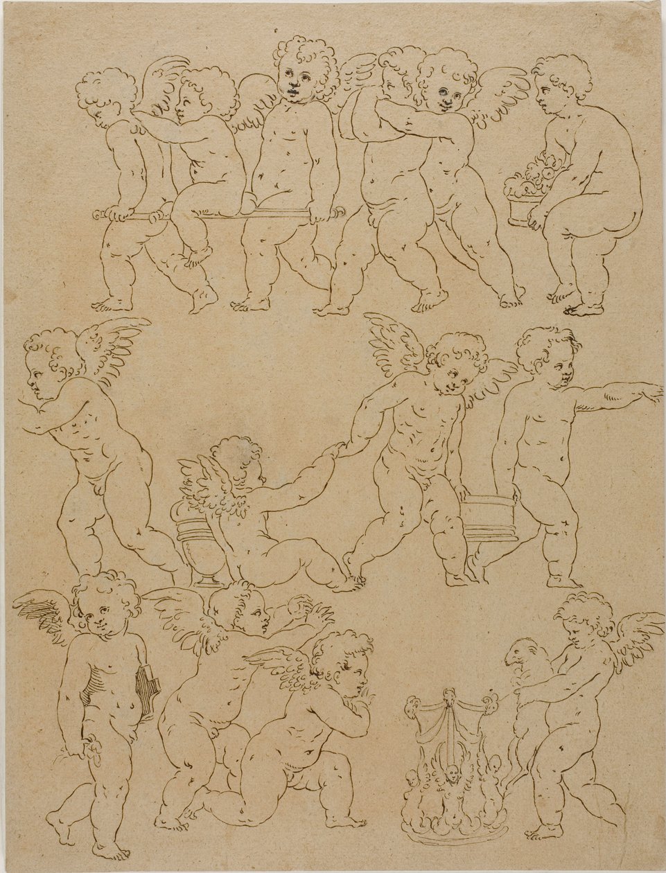 Putti Performing Tasks by Unknown artist