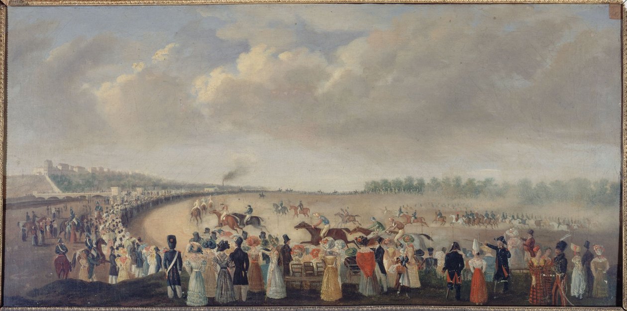 Races at Champ-de-Mars, present-day 8th arrondissement (circa 1830, between 1801 and 1900) by Unknown artist