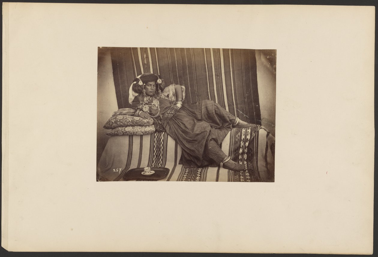 Reclining Algerian Odalisque, Ouled Nail Tribe by Unknown artist