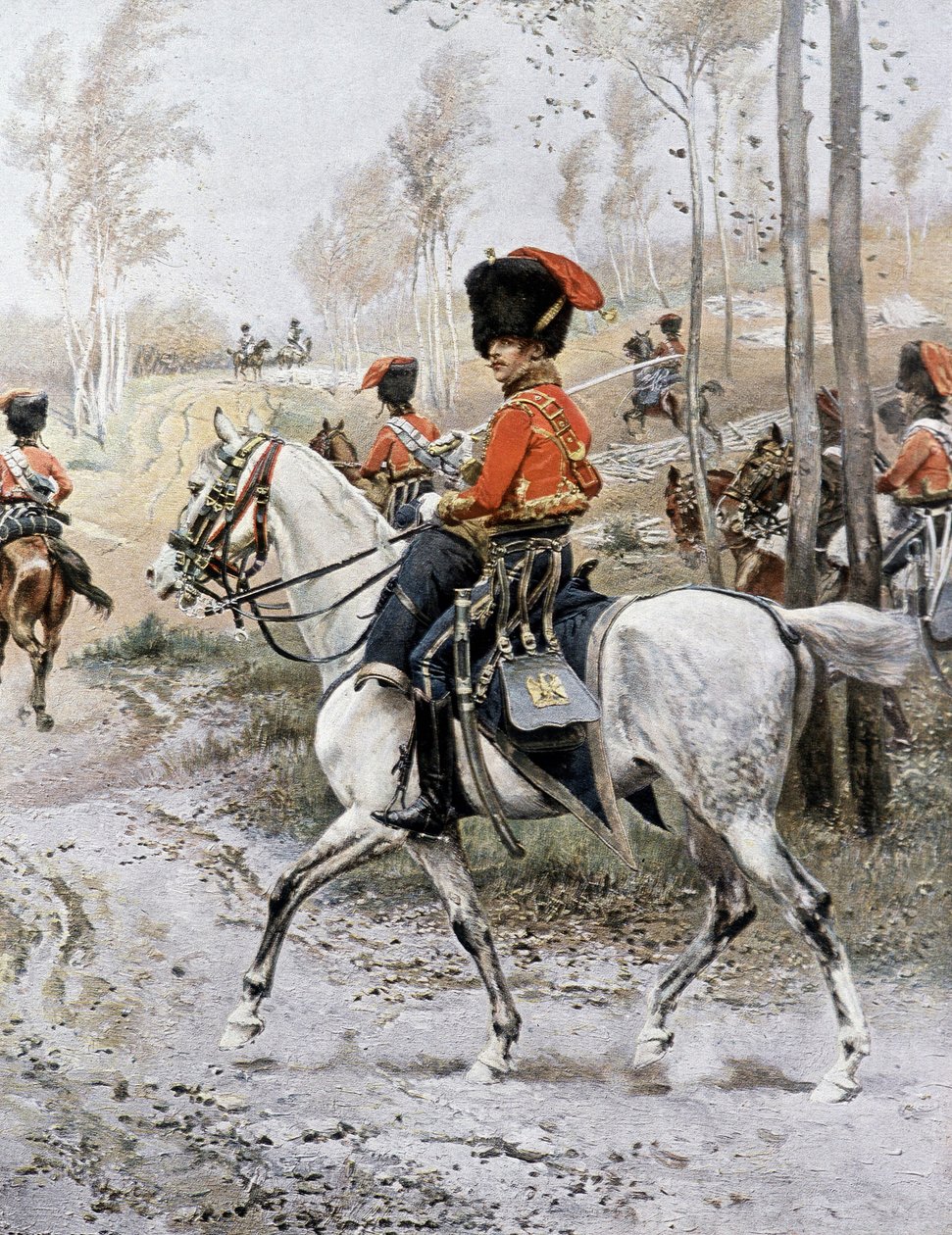 Regiment of Horseback Hunters by Unknown artist