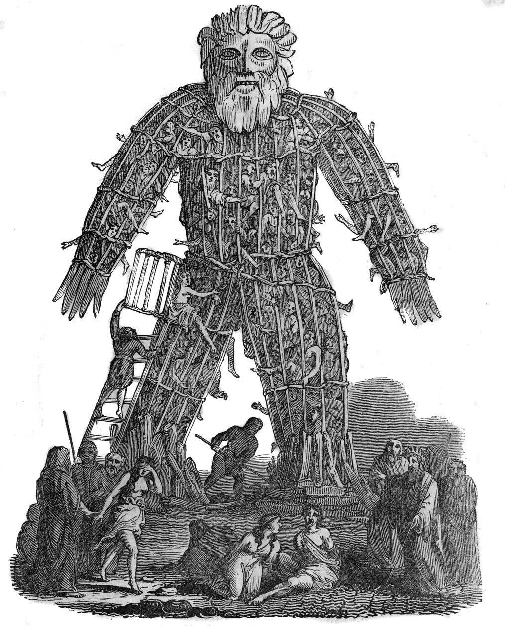 Religion of the Gauls: Human sacrifice among the Gauls by Unknown artist