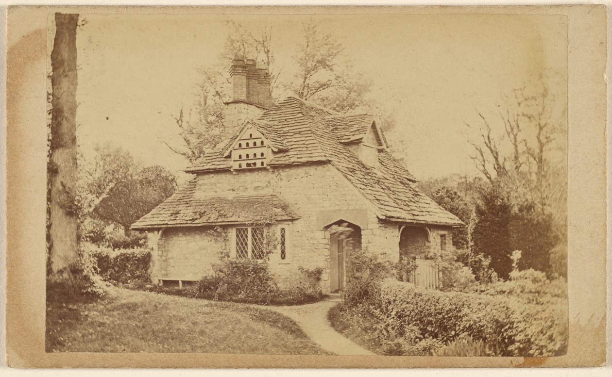 Residence of Thomas Roberts at Wodenethe Fish Kill on Hudson N.Y. (exterior view of Rose Cottage, Blaise Hamlet) by Unknown artist
