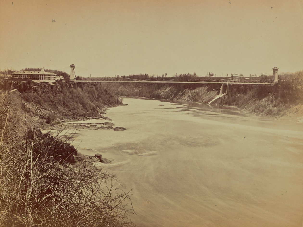 River and Bridge by Unknown artist