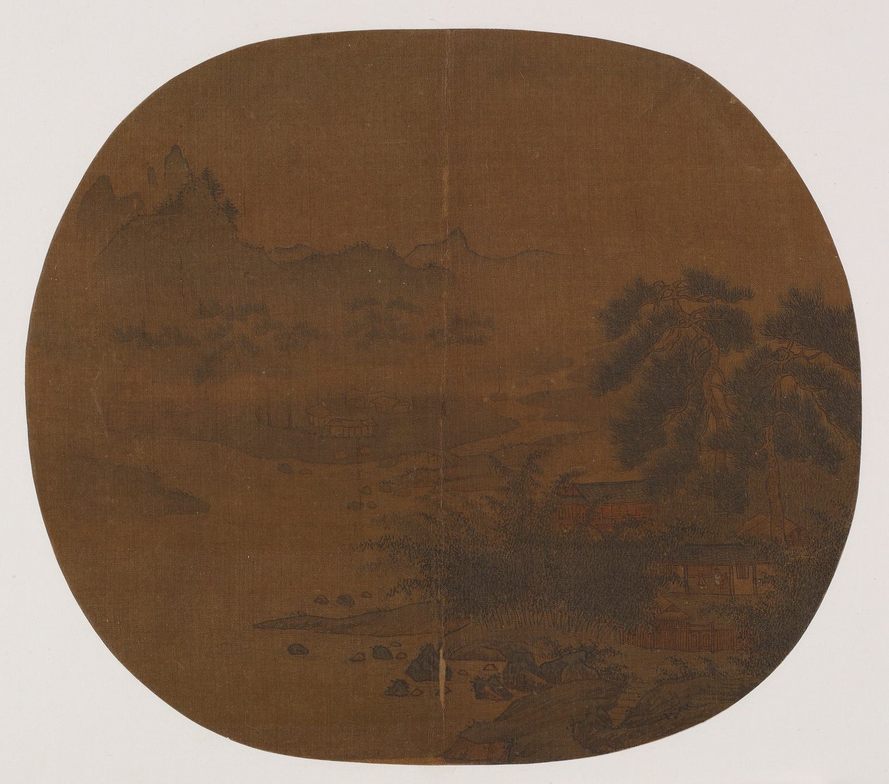 Riverside Dwelling Among Pines and Bamboo by Unknown artist