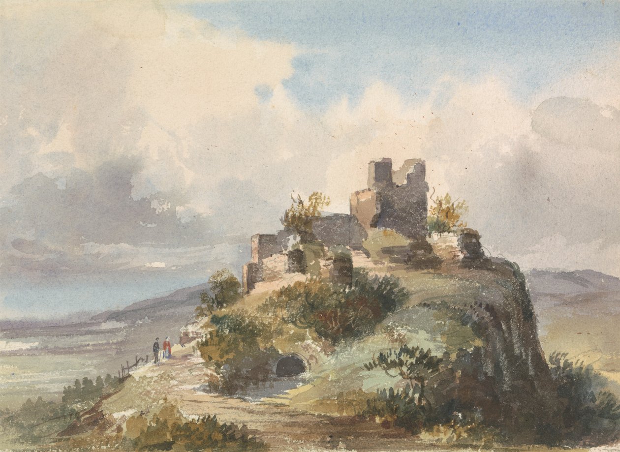Ruins on Top of a Hill by Unknown artist