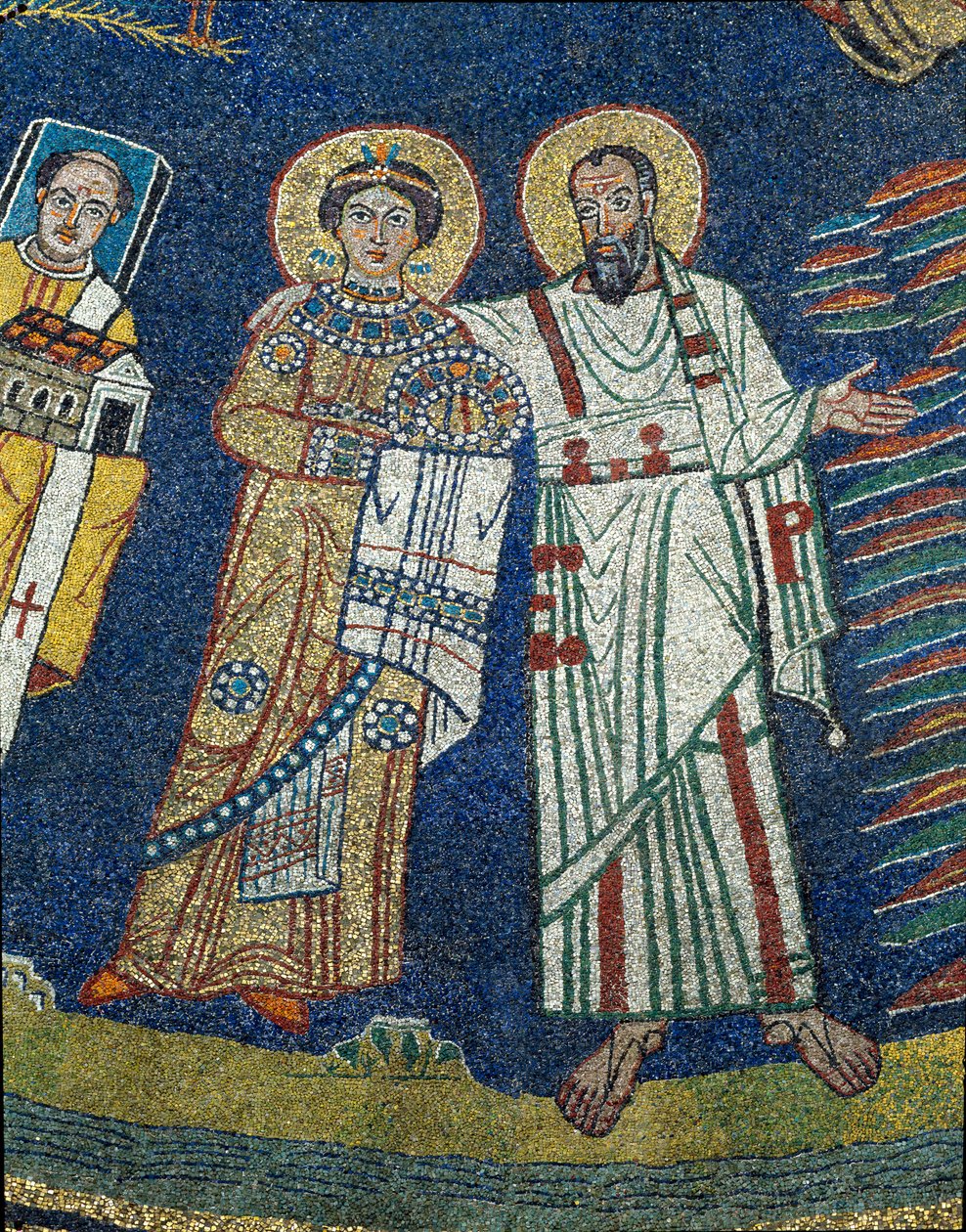 Saint Praxede and Saint Paul (detail) by Unknown artist