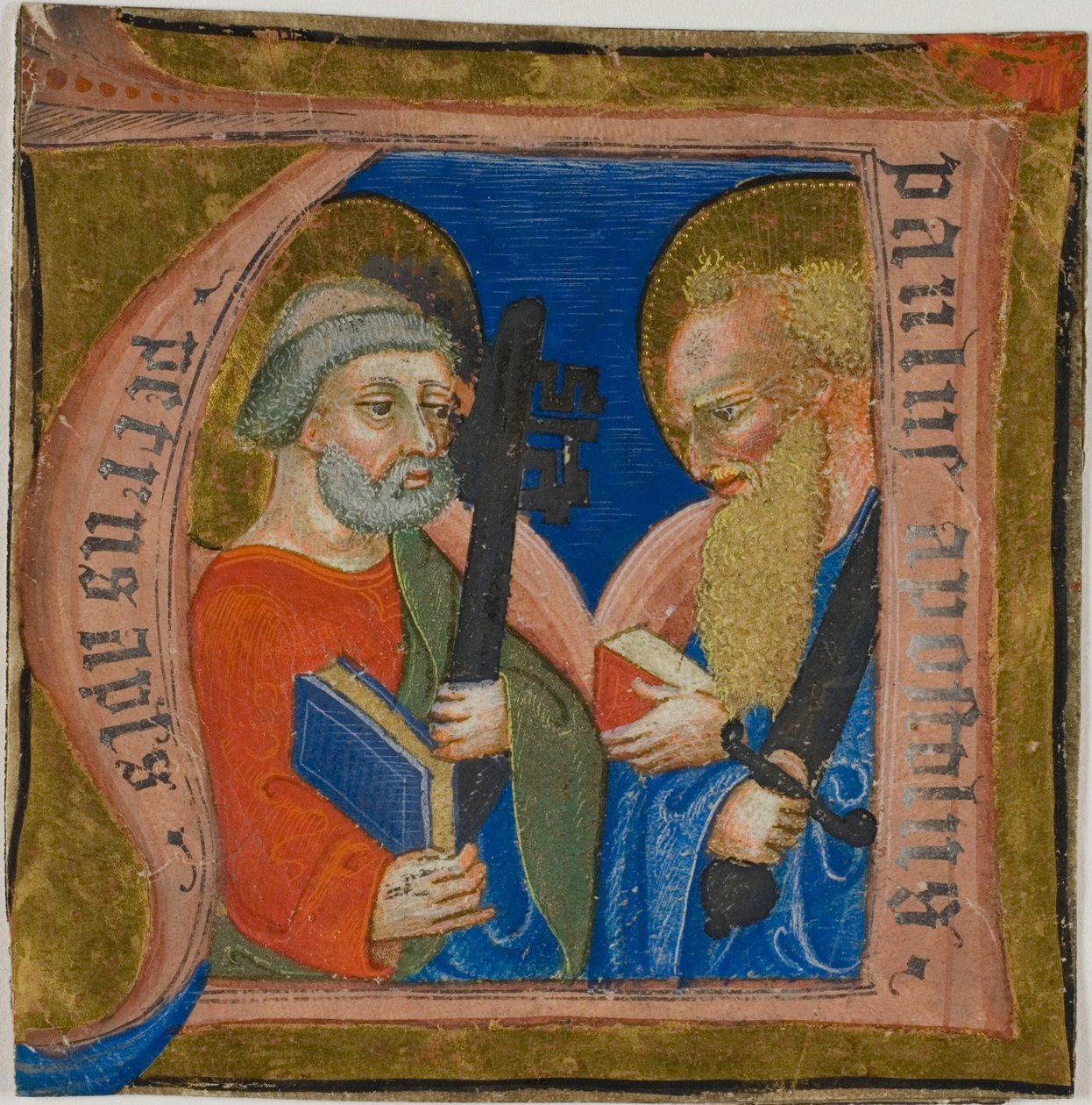 Saints Peter and Paul in a Historiated Initial 