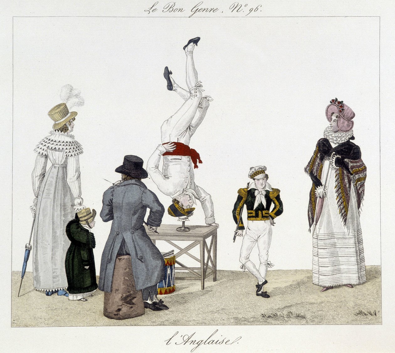 Saltimbanks: Balancers - in "The Good Genre", early 19th century by Unknown artist