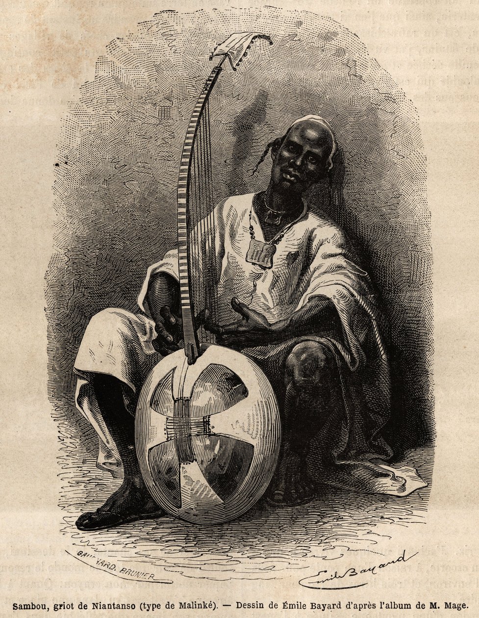 Sambou, the Griot of Niantanso (Mali) by Unknown artist