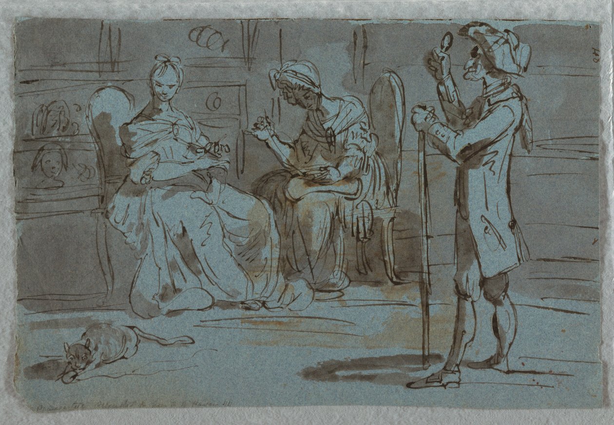 Satirical Print: The Suitor by Unknown artist