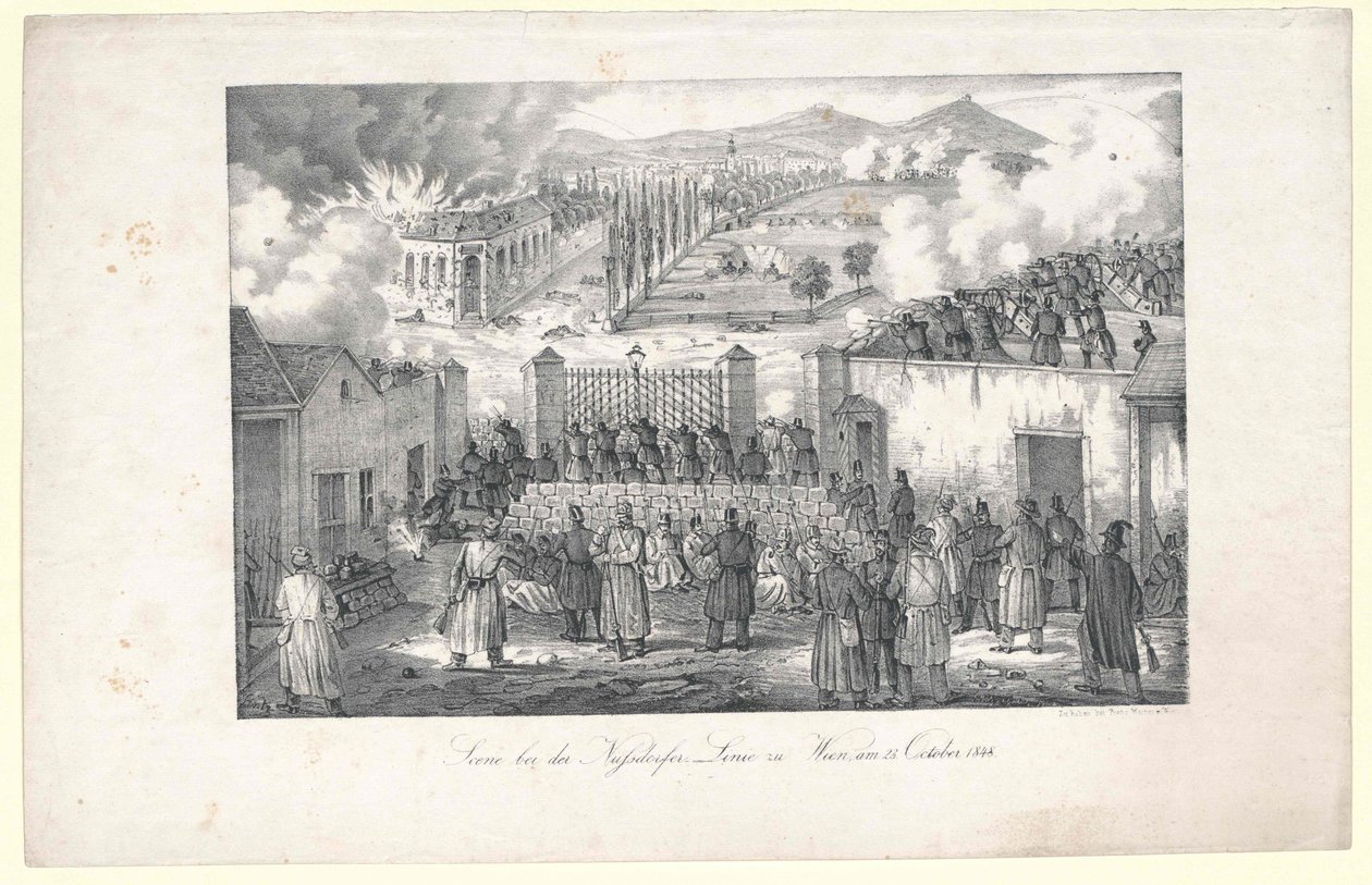 Scene at the Nussdorf Line to Vienna by Unknown artist