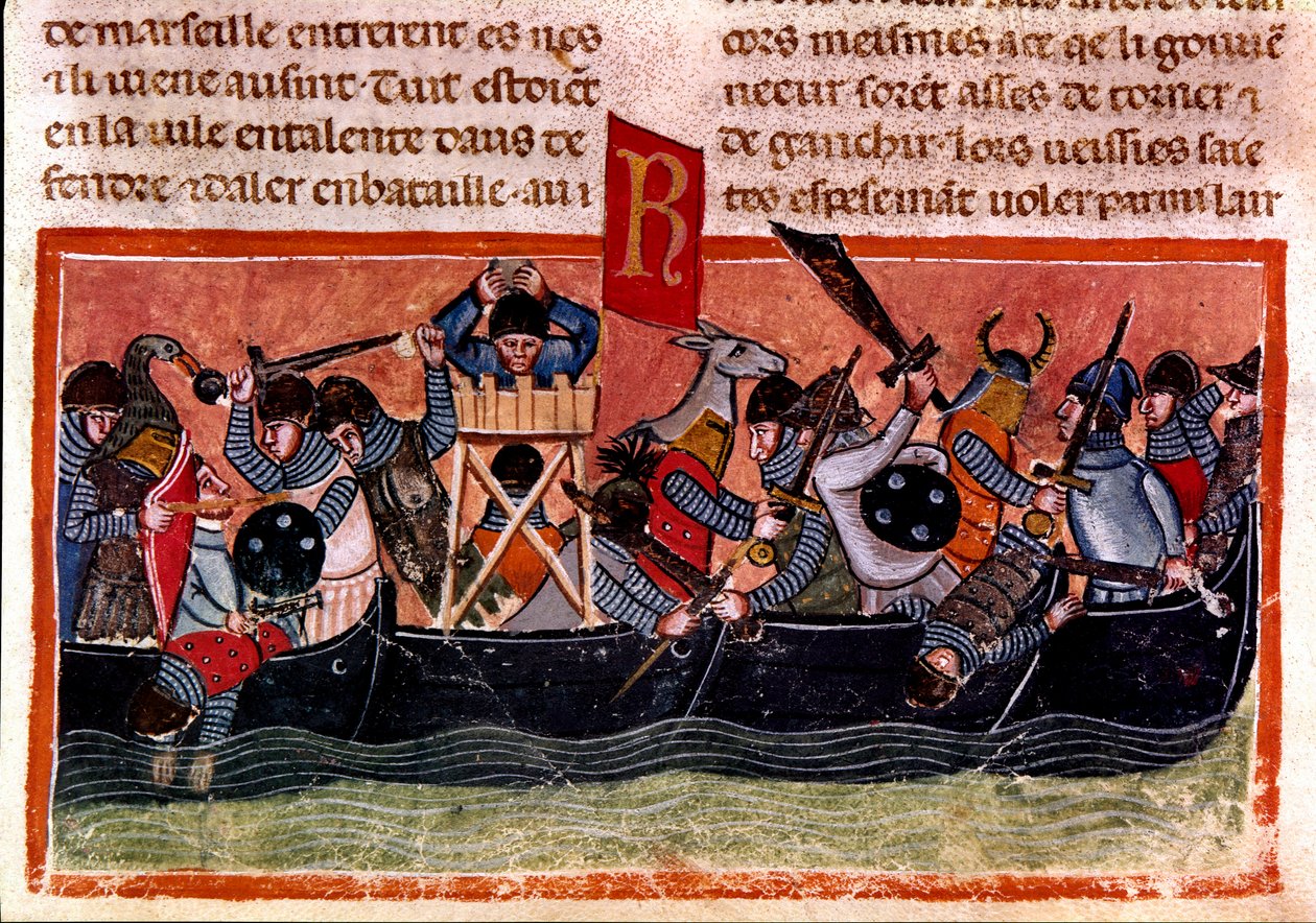 Scene of Naval Battle by Unknown artist