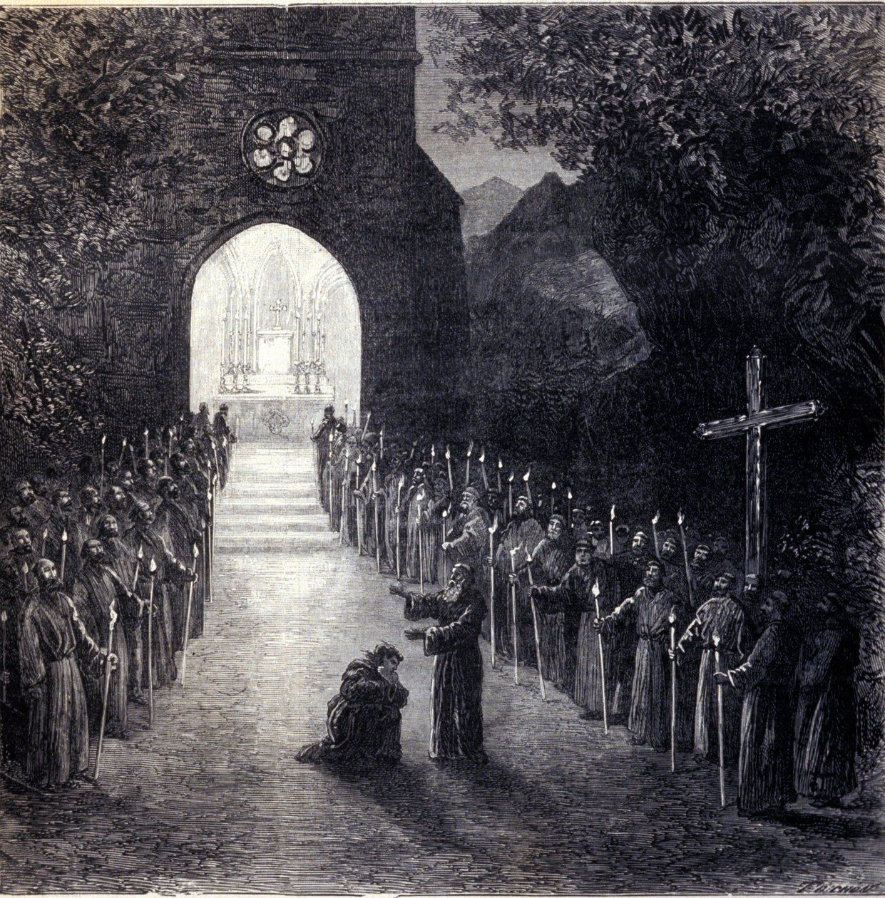 Scenography for the last scene of Act II for the opera 