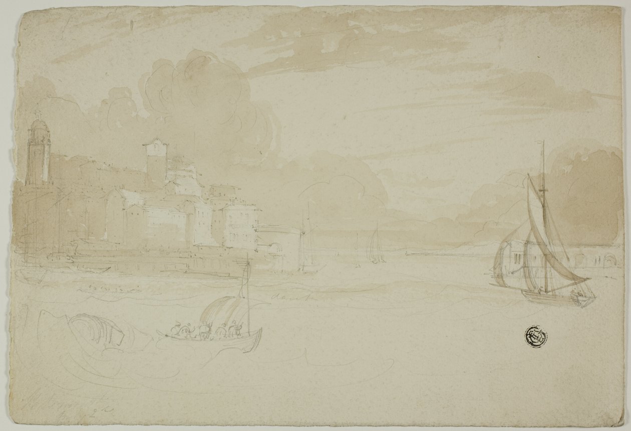 Seaport with Fishing Boats by Unknown artist