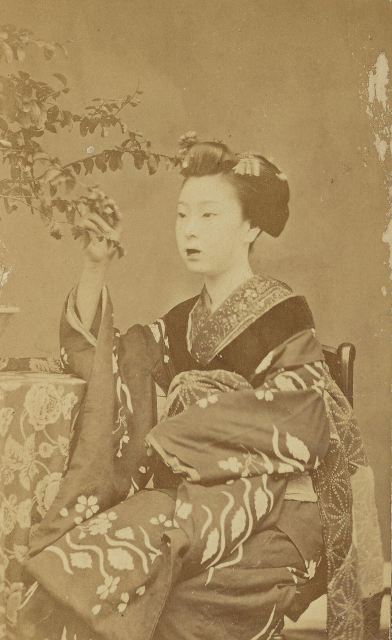 Seated Japanese Woman by Unknown artist
