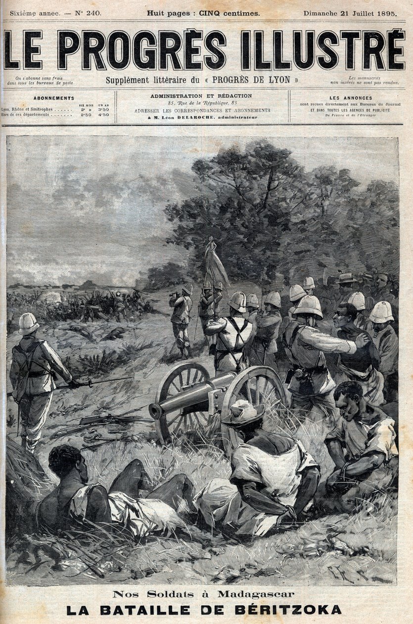 Second Franco-Malagasy War (1895) Beritzoka on June 30 by Unknown artist