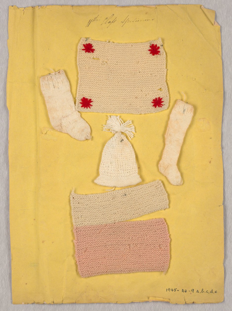 Sewing instruction book samples by Unknown artist