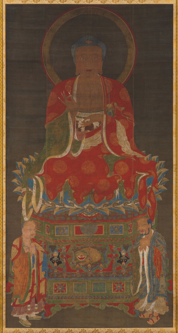 Shakyamuni Triad: Buddha Attended by Manjushri and Samantabhadra by Unknown artist