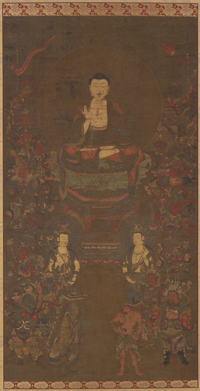 Shakyamuni with the Sixteen Benevolent Deities by Unknown artist