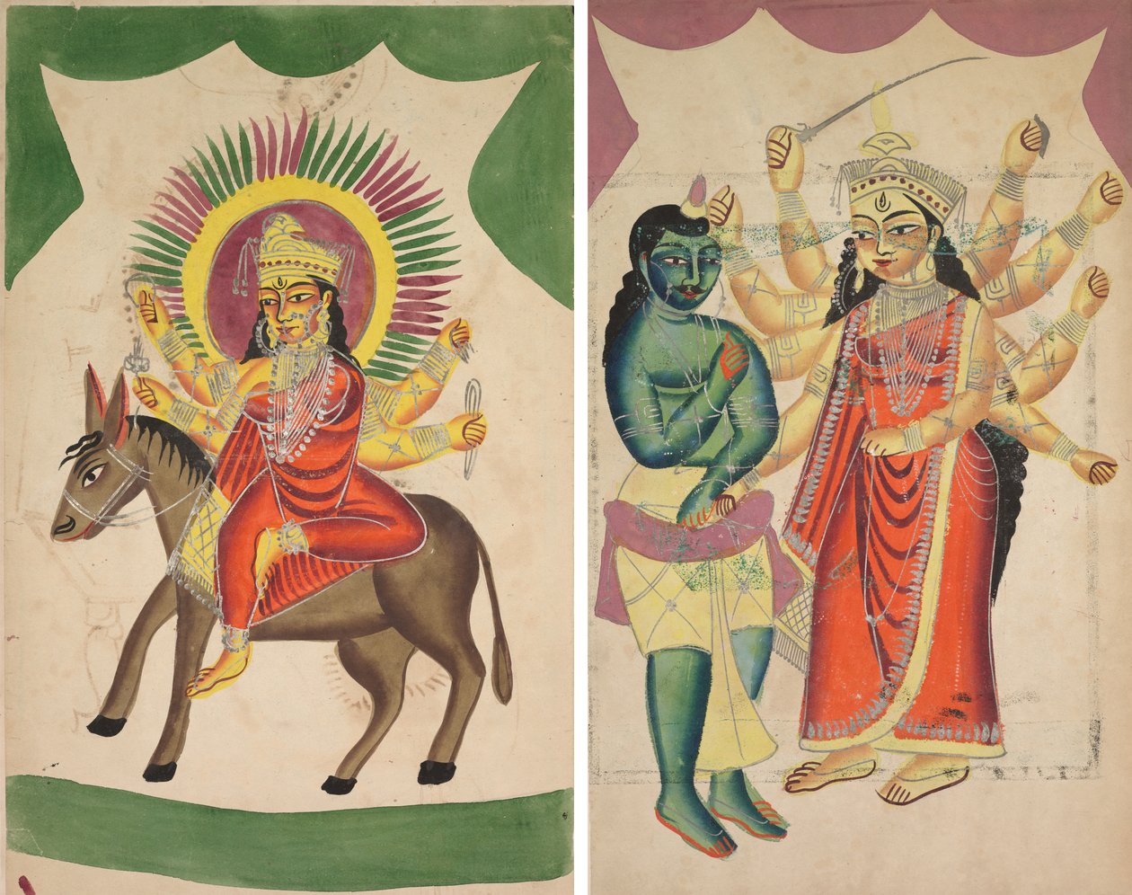 Sheetaladevi: The Smallpox Goddess; Durga by Unknown artist