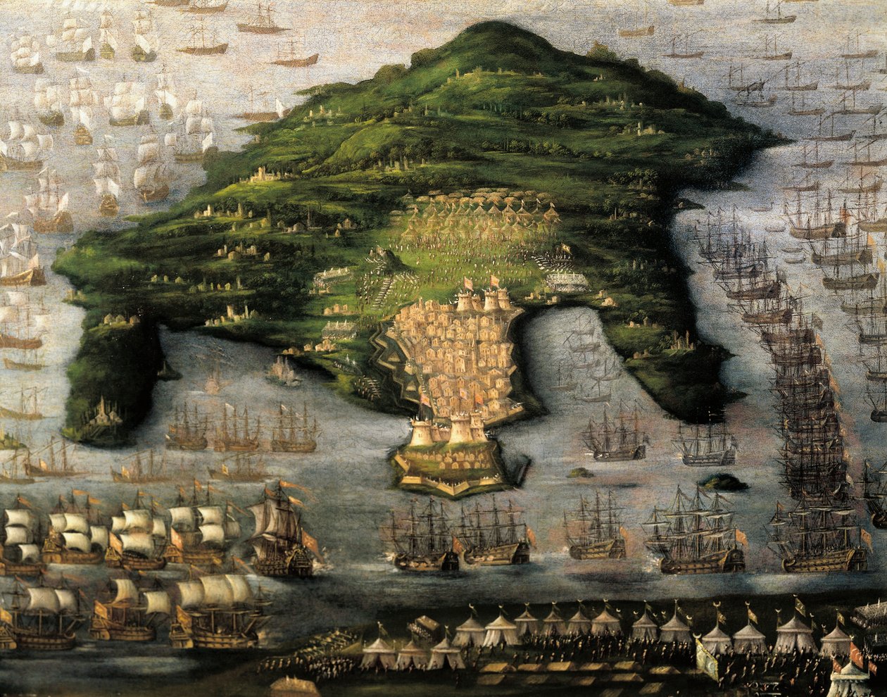 Siege of Corfu, Greece by Unknown artist