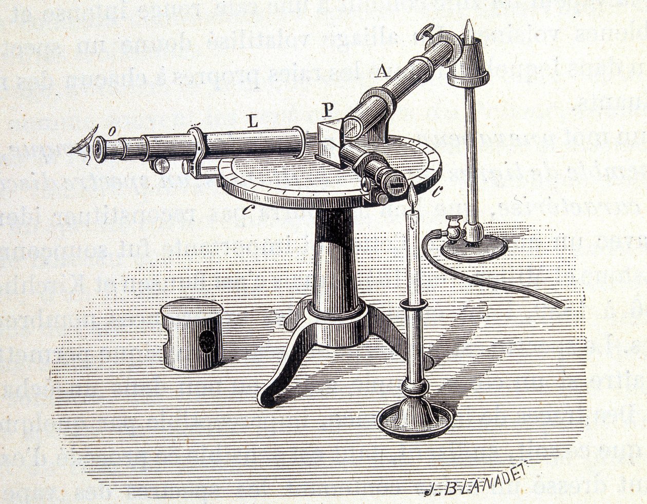 Spectroscope Bunsen and Kirchoff - in 