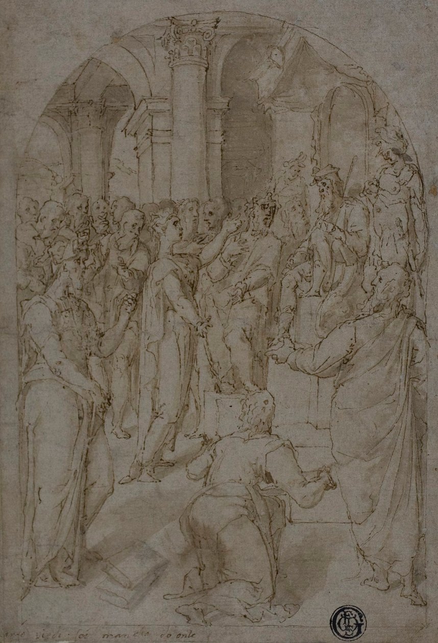 St. Catherine of Alexandria Disputing with the Doctors by Unknown artist