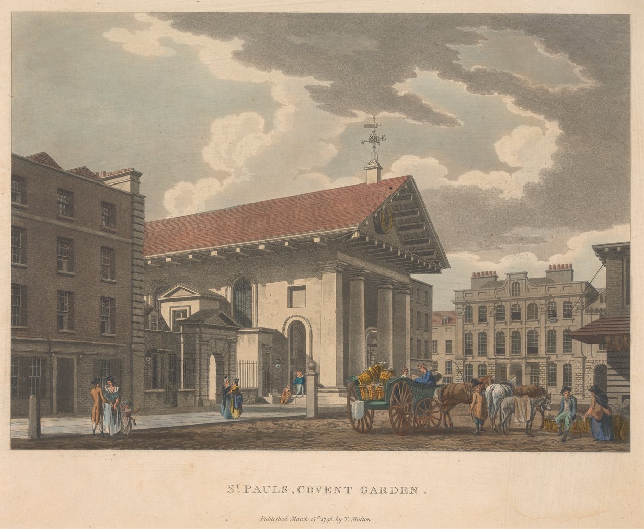 St. Pauls, Convent Garden by Unknown artist