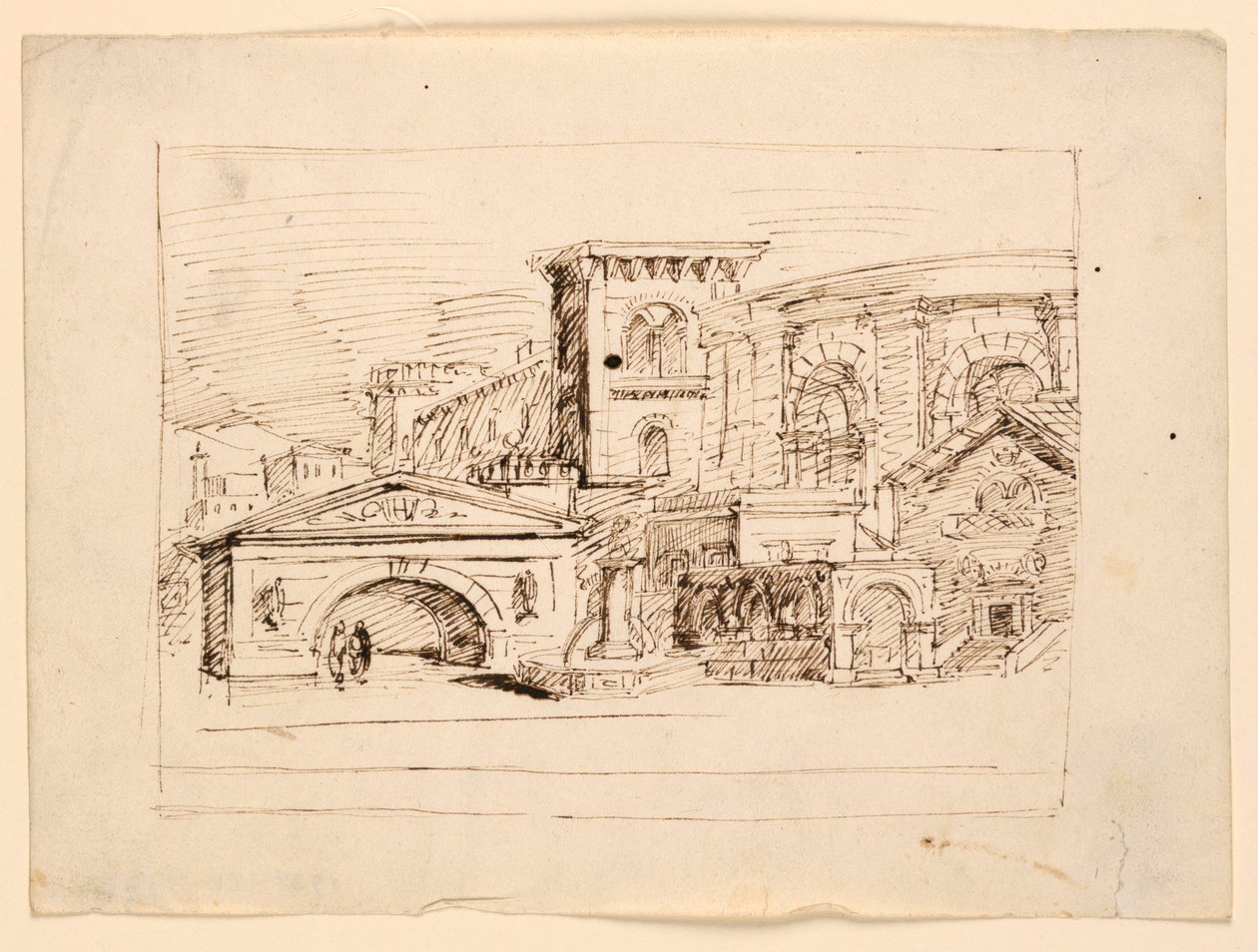 Stage Design, Antique Buildings by Unknown artist