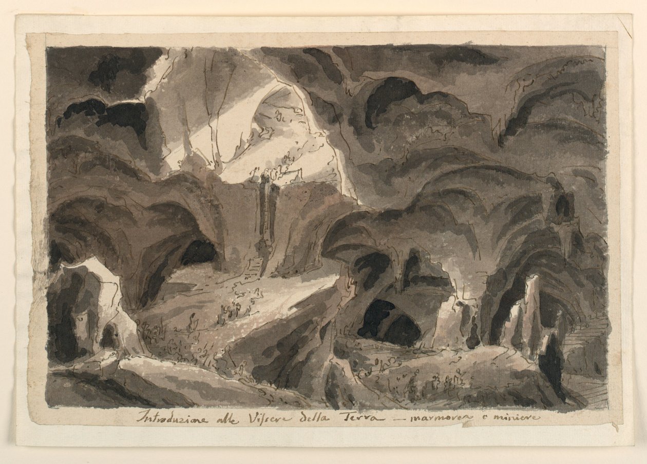 Stage Design, Caves by Unknown artist
