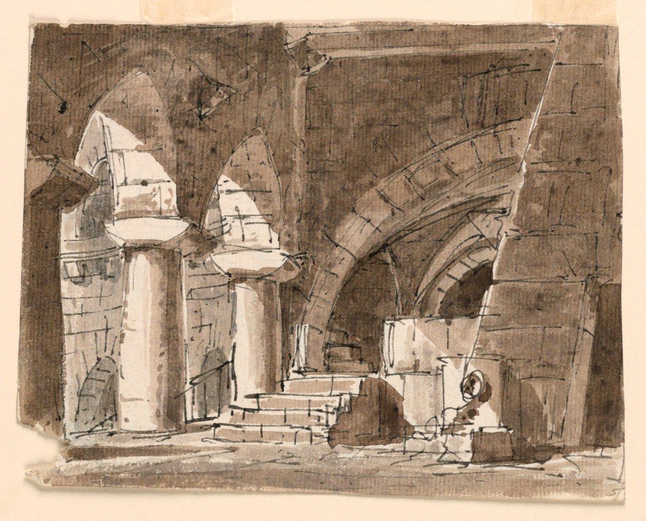 Stage Design, Court in Castle by Unknown artist