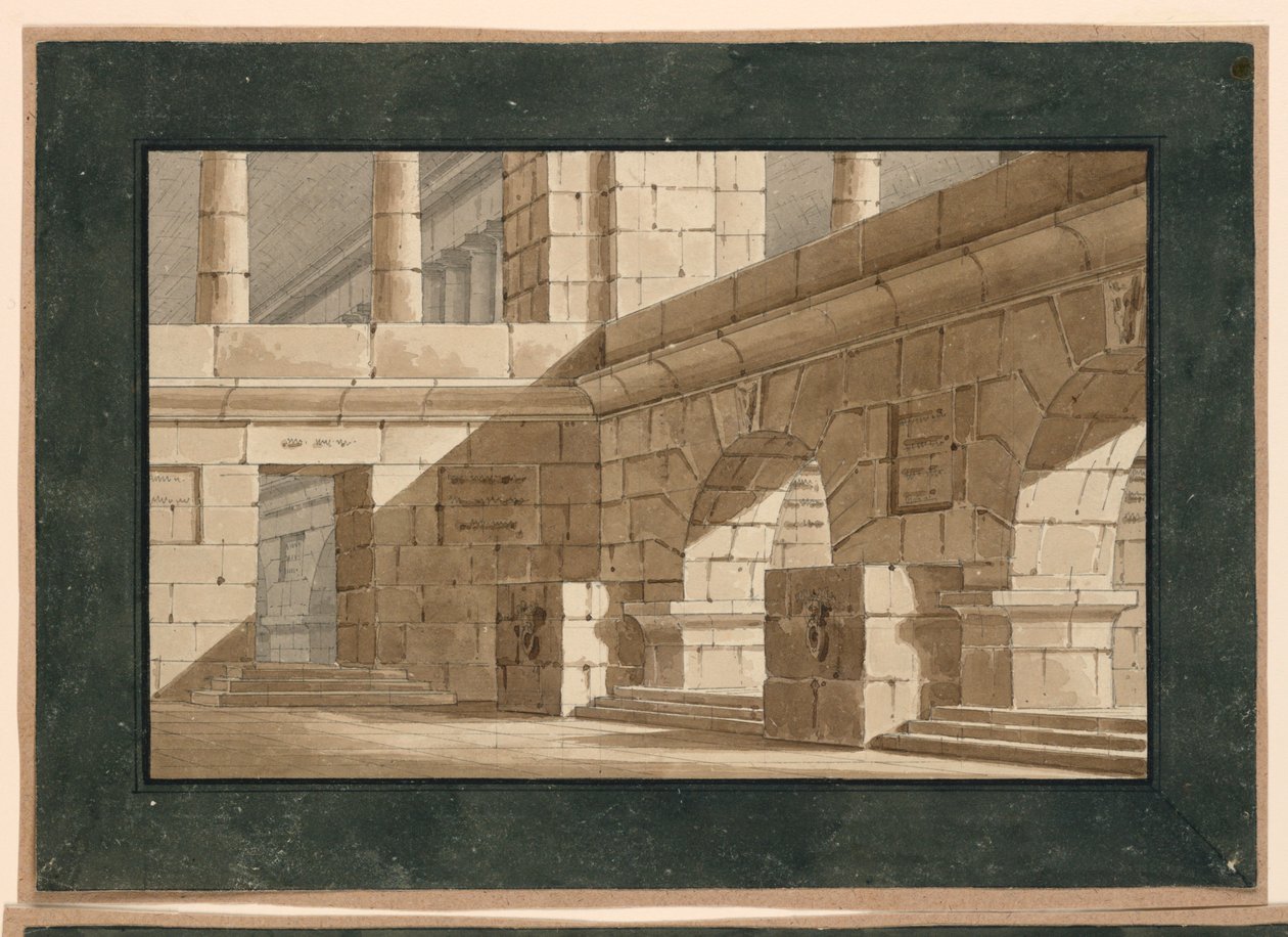 Stage Design, Court of Antique Building by Unknown artist