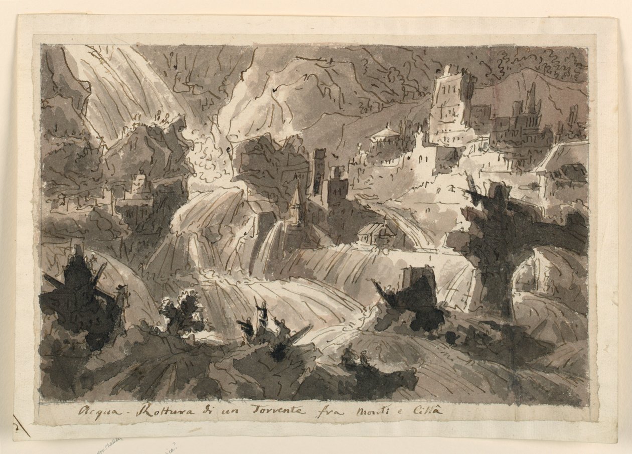 Stage Design, Flood by Unknown artist