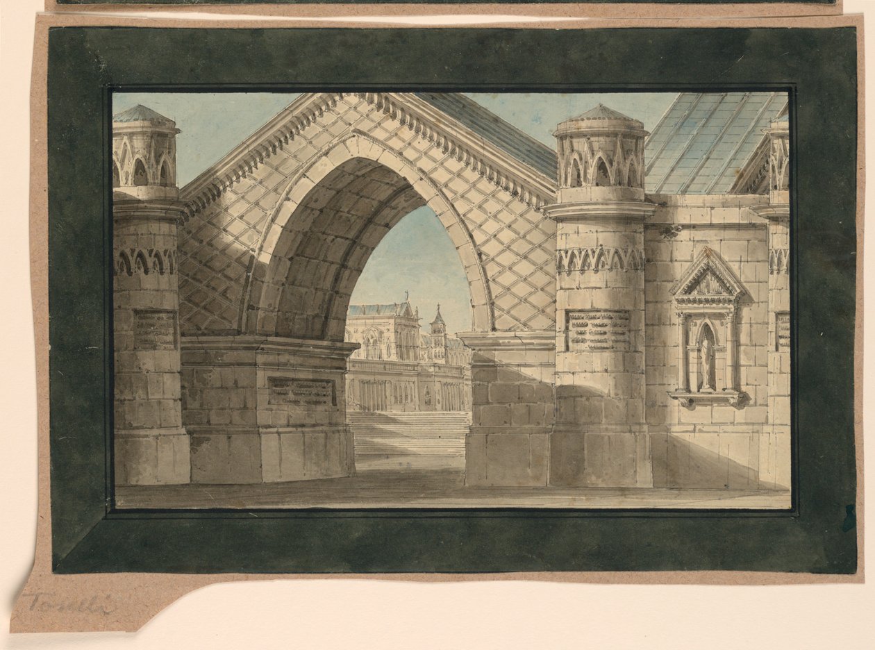 Stage Design, Gothic Archway by Unknown artist