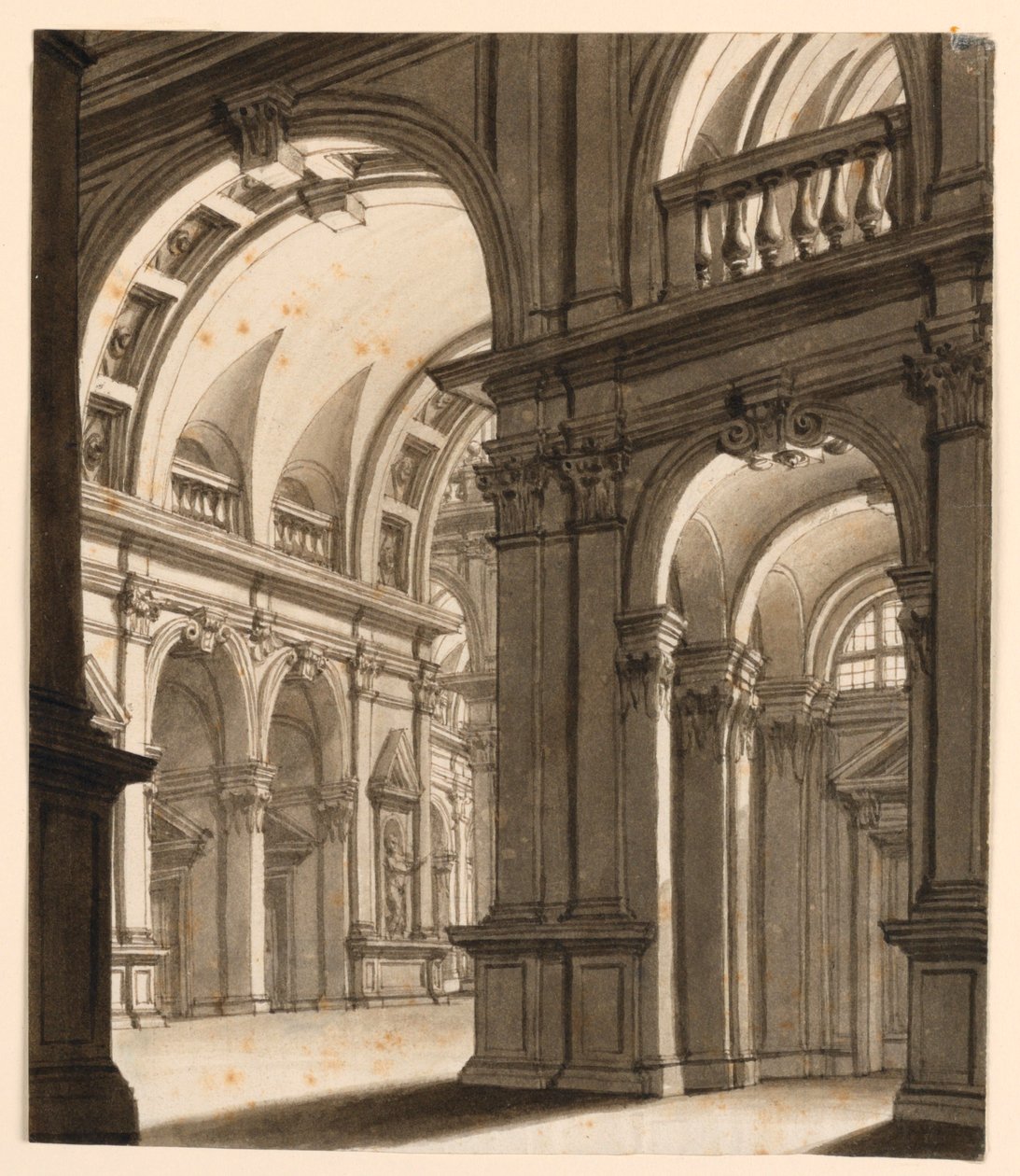 Stage Design, Interior of Renaissance Building by Unknown artist