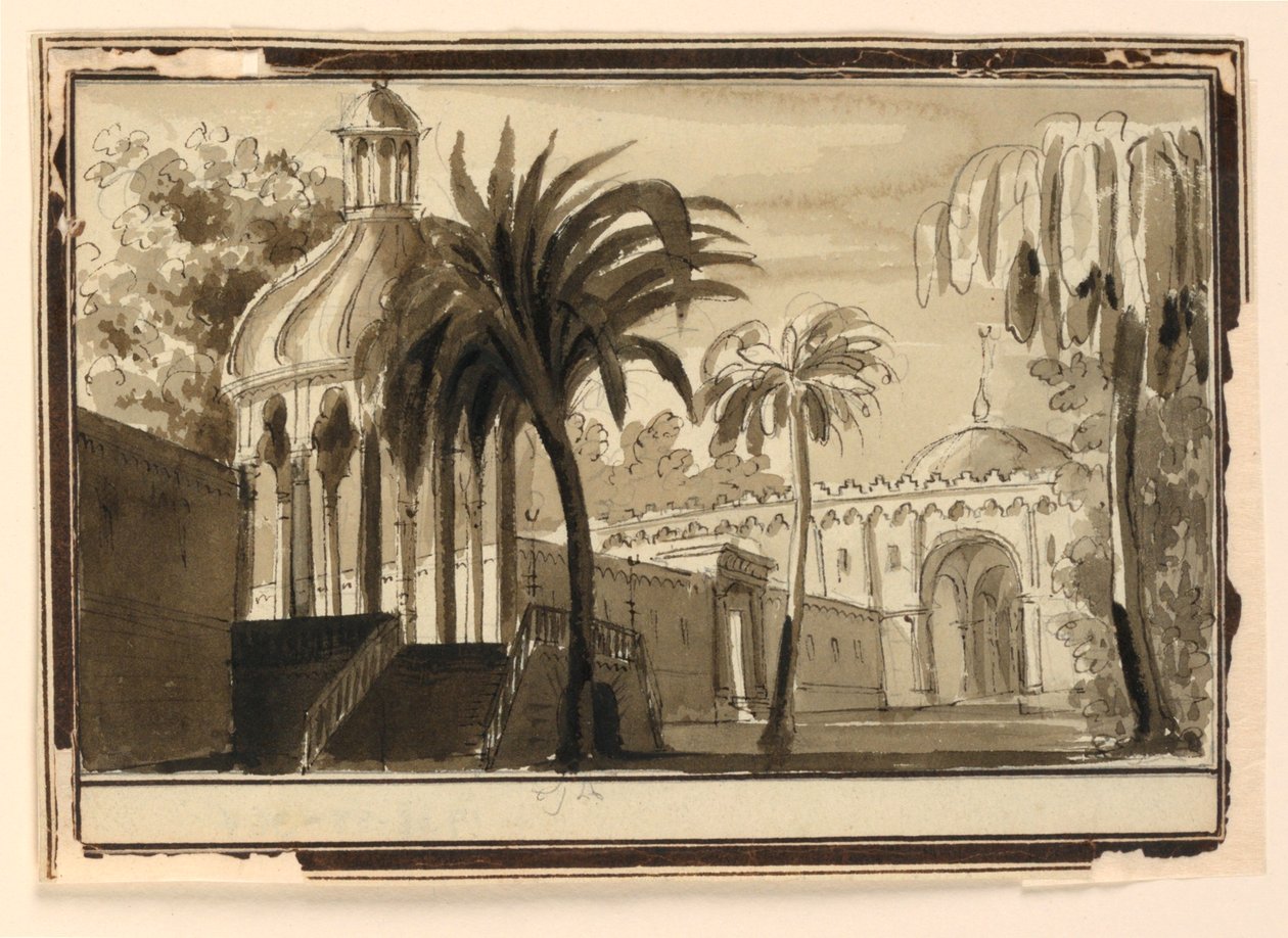 Stage Design, Oriental Gardens by Unknown artist