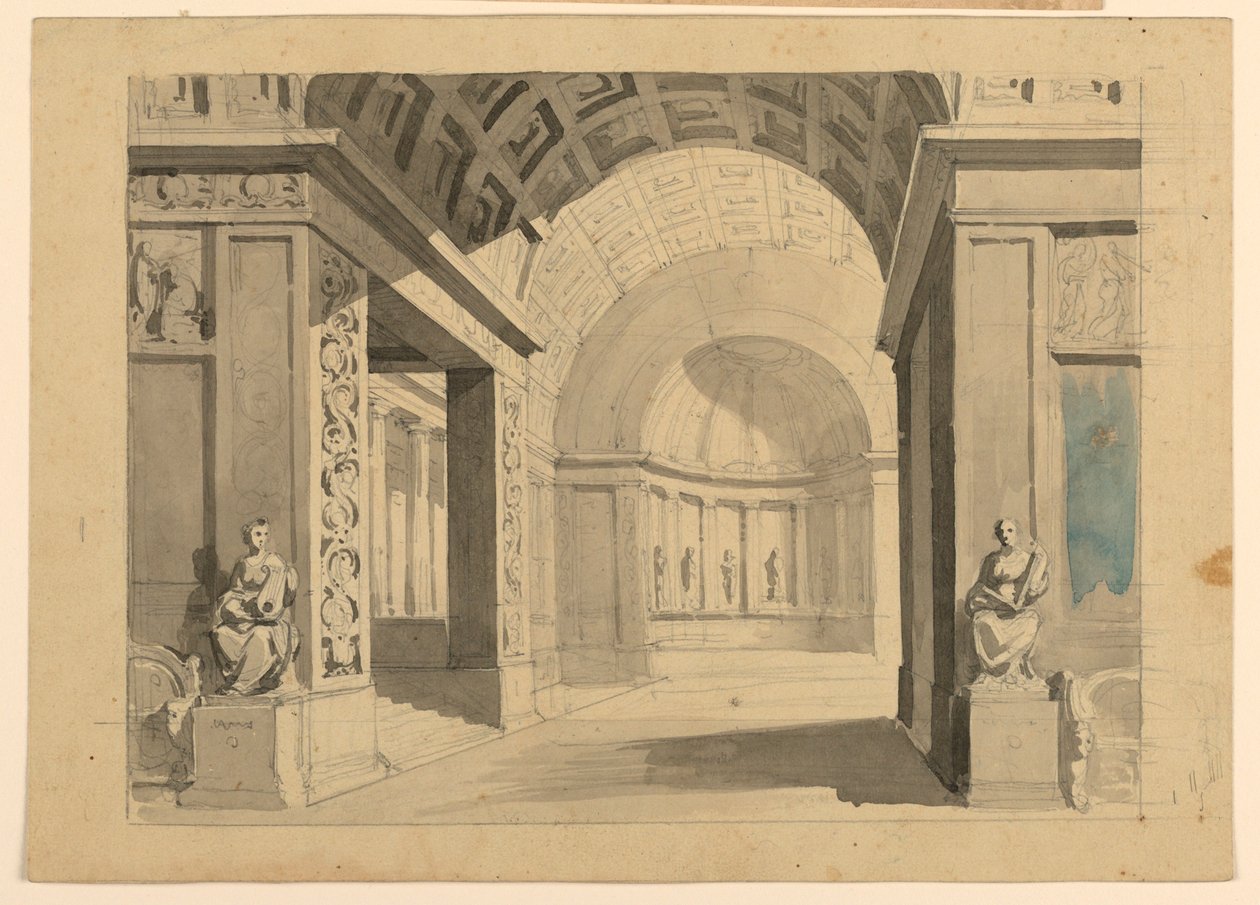 Stage Design, Palace Interior by Unknown artist