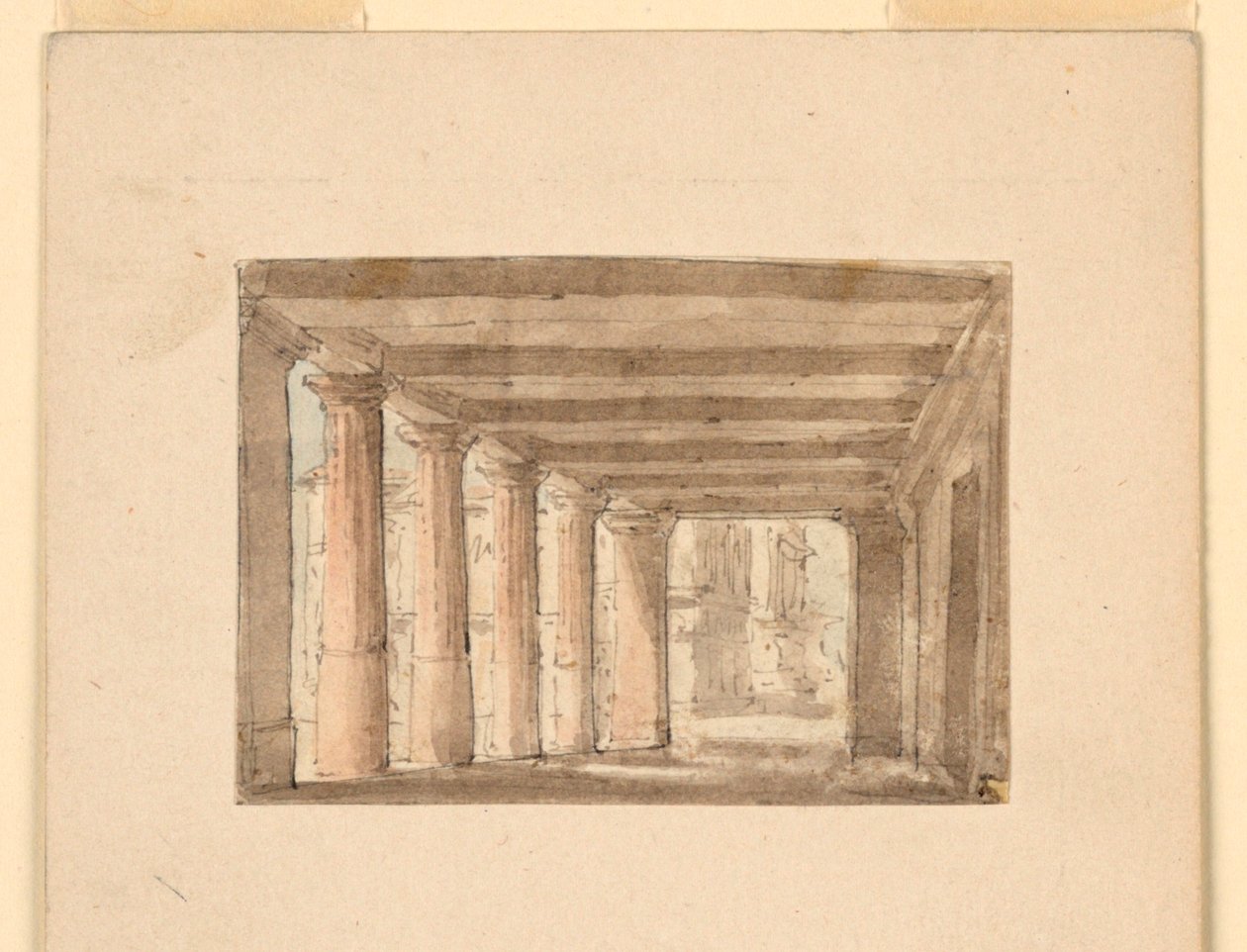Stage Design, Portico by Unknown artist
