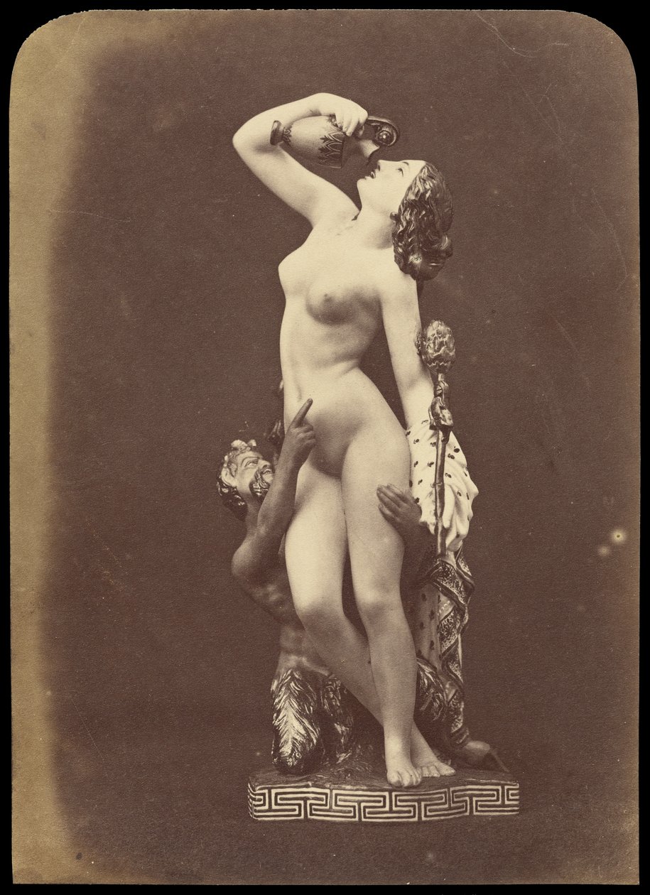 Statue of Woman and Satyr by Unknown artist