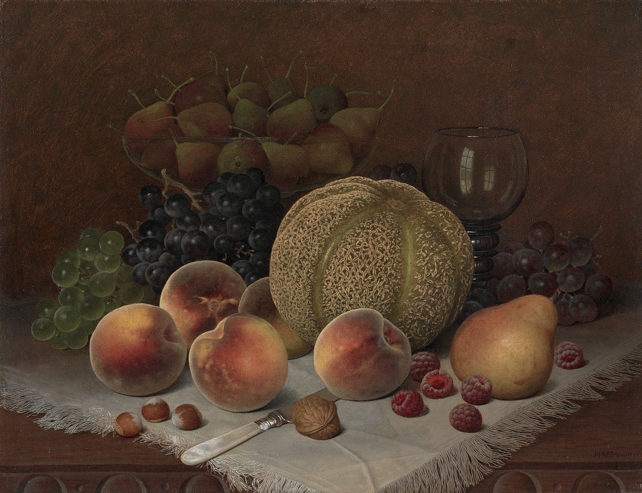 Still Life with Cantaloupe by Unknown artist
