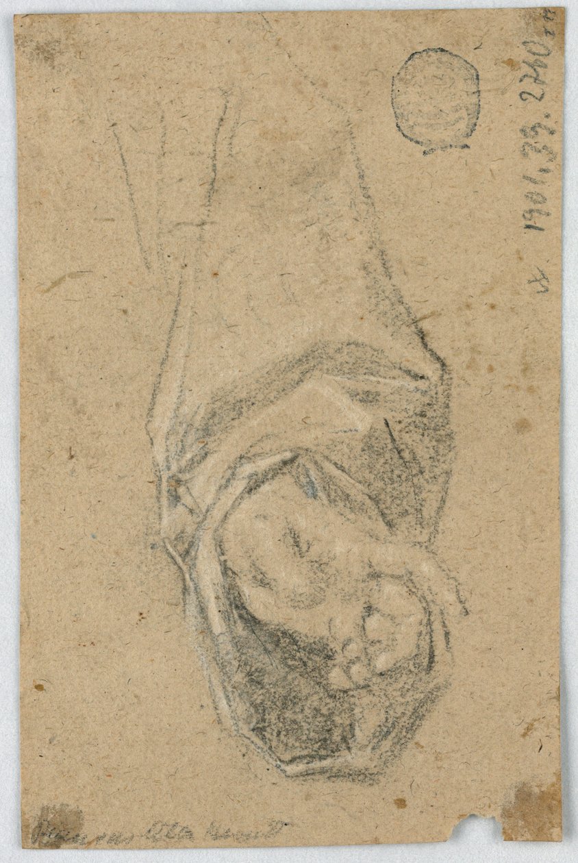 Study: The Left Hand of a Monk by Unknown artist