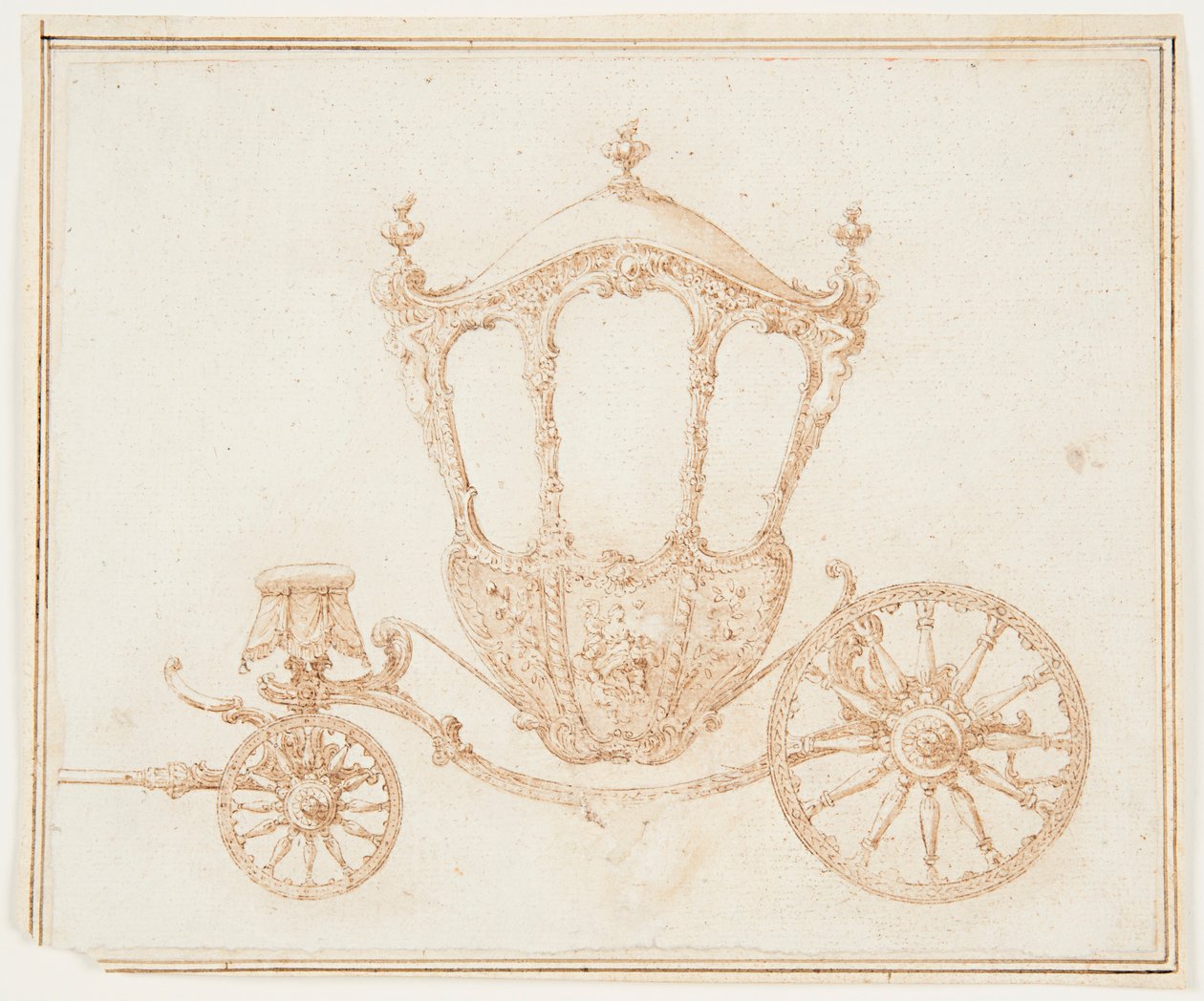 Study of a Coach by Unknown artist