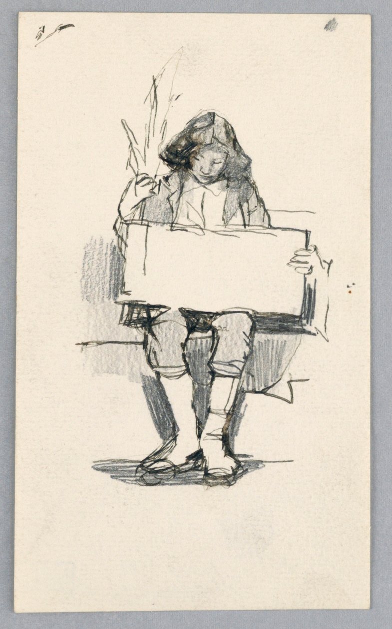 Study of a Young Boy by Unknown artist