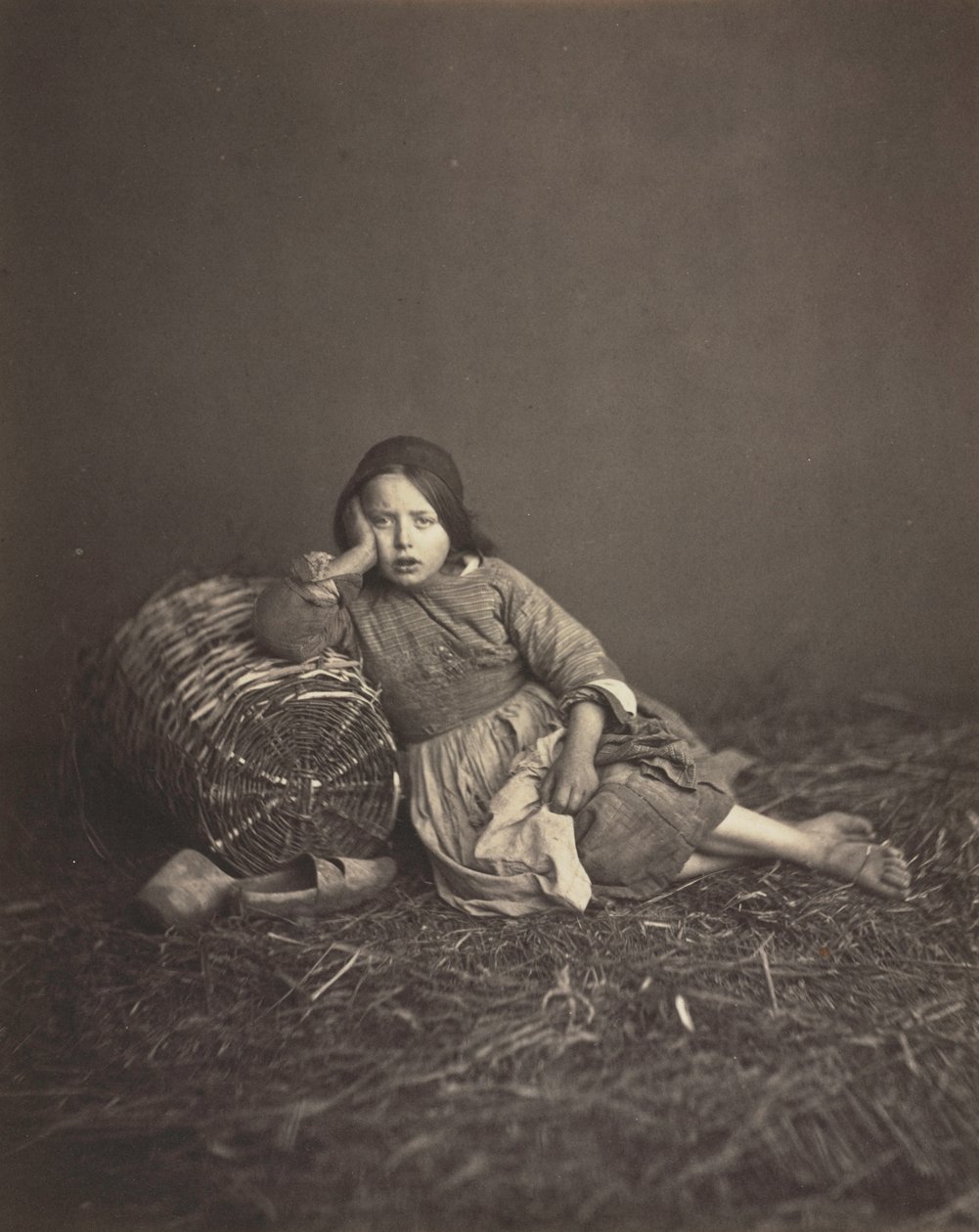 Study of a Young Peasant Girl by Unknown artist