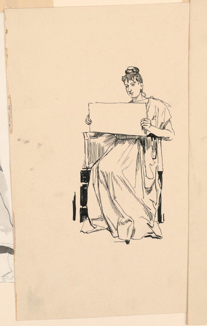 Study of a Young Woman by Unknown artist