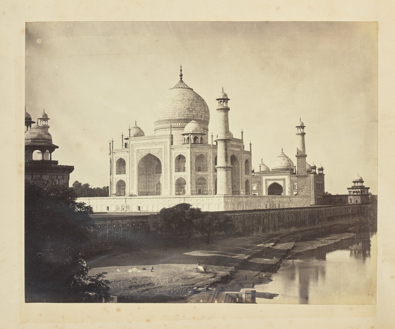 Taj Mahal from the banks of the Yamuna River by Unknown artist