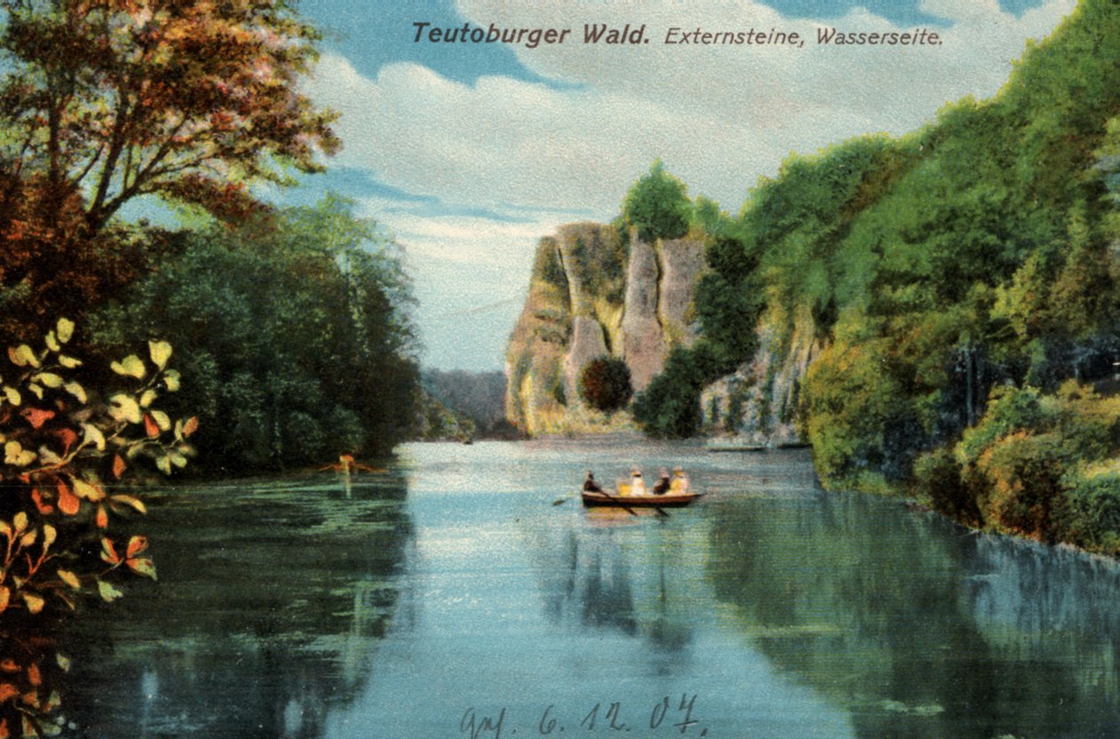 Teutoburg Forest, the Externsteine, Historic Postcard from Germany by Unknown artist