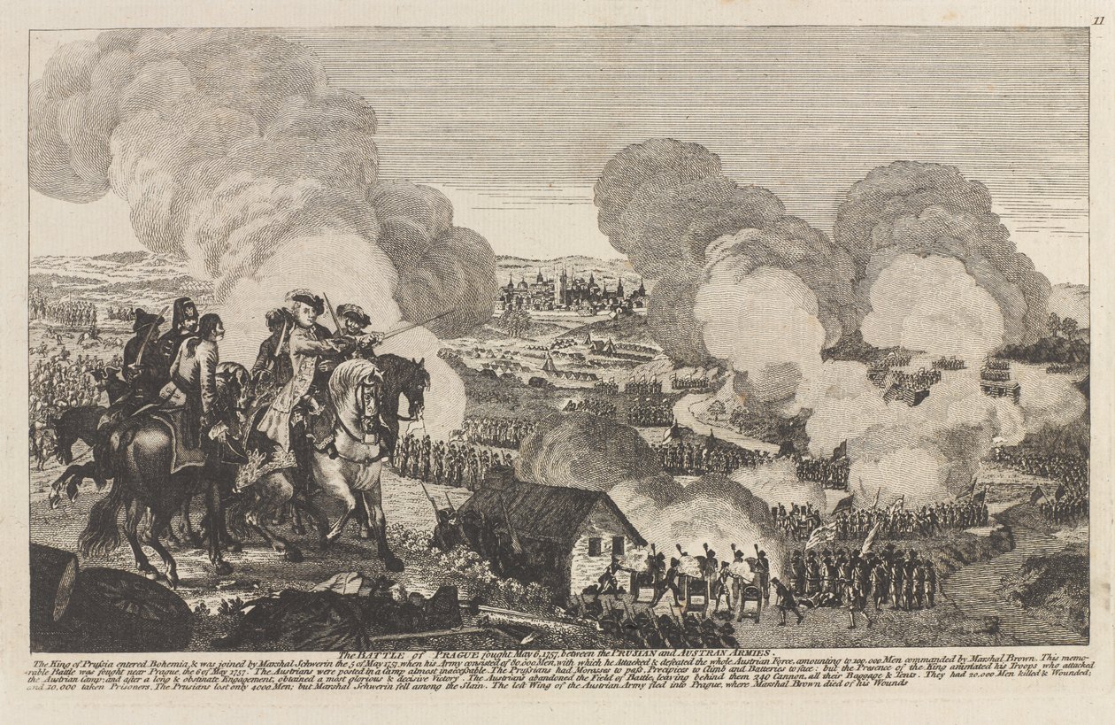 The Battle of Prague, 6 May 1757 by Unknown artist