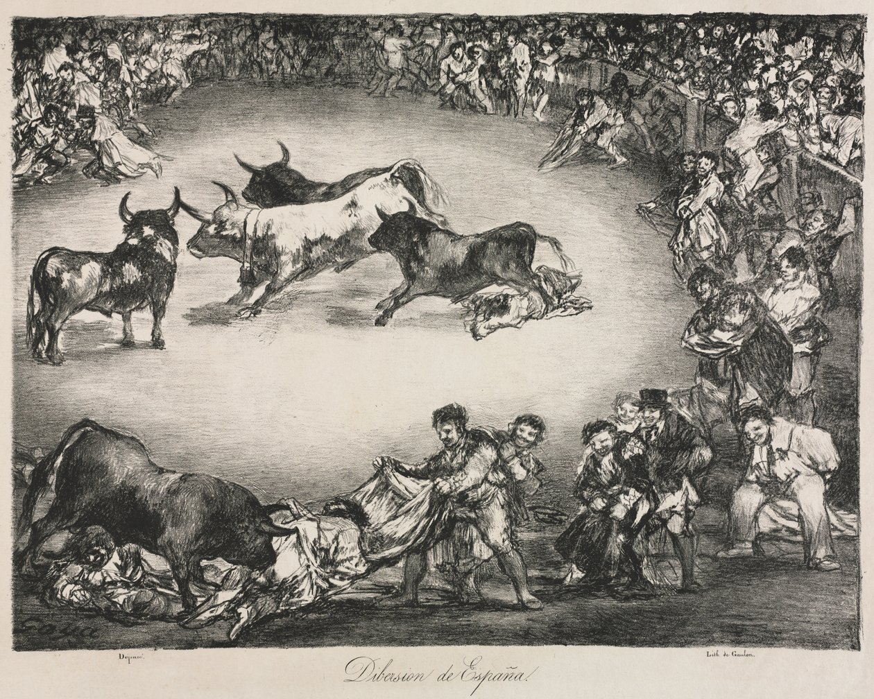 The Bulls of Bordeaux: Spanish Entertainment by Unknown artist